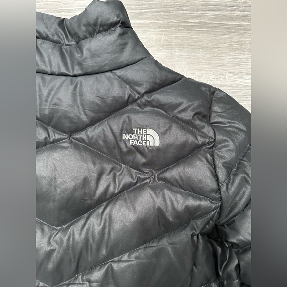 I296 The North Face Puffer Jacket 550 Goose Down Winter Lightweight Womens L - Picture 8 of 8